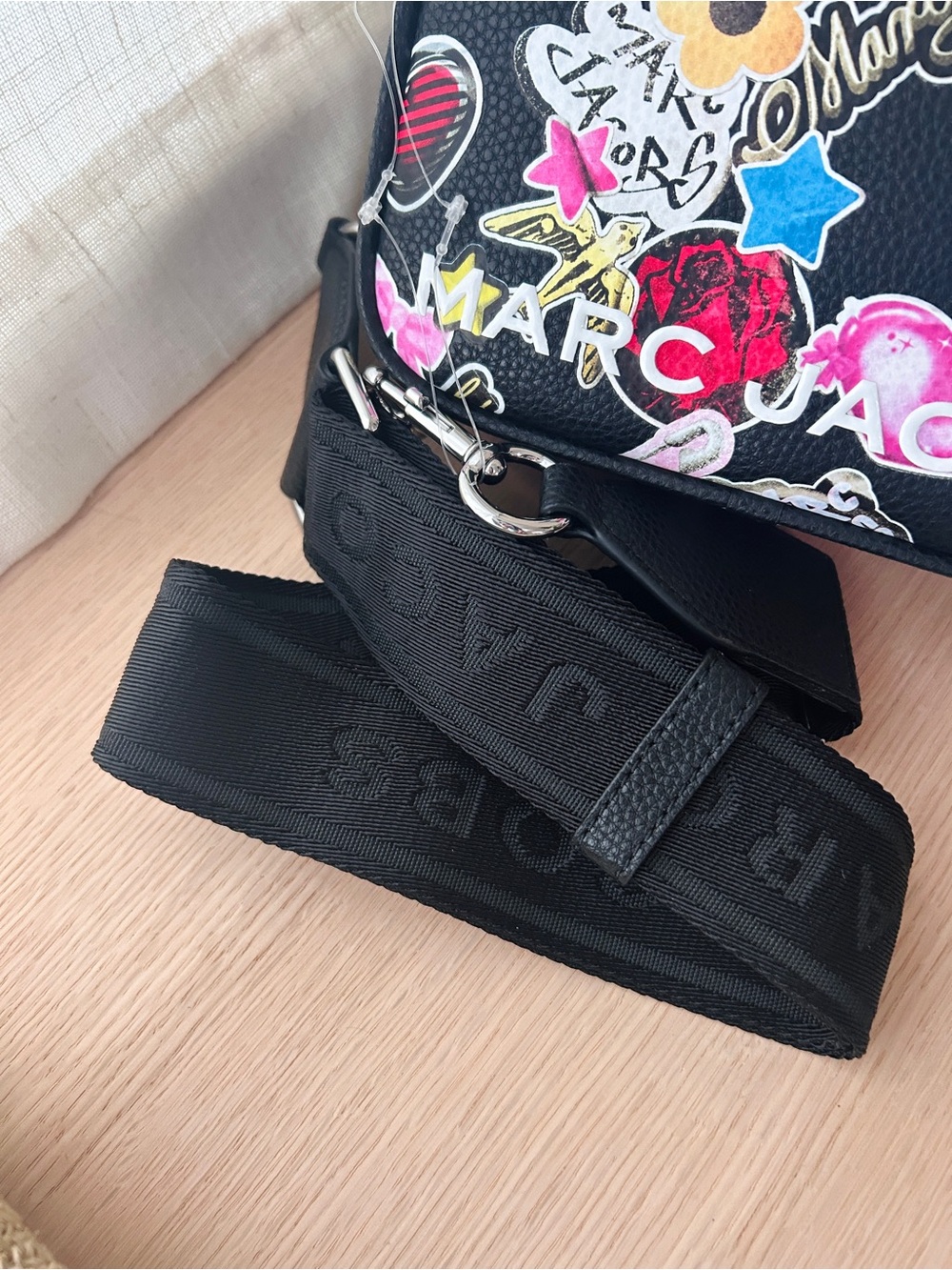 NWT🐭Marc Jacobs Sticker Bold Flash Camera Bag Crossbody Black y2k Gifts - Picture 4 of 9